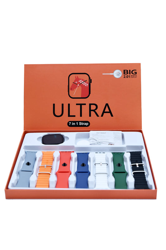 Ultra Smart Watch With 7 Straps